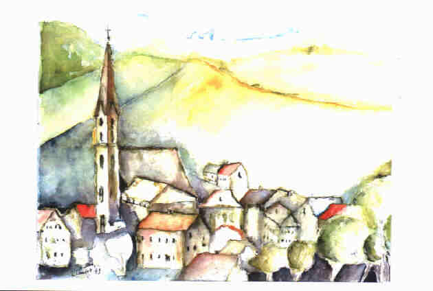 Aquarellkarte von Rainer Landoll